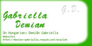 gabriella demian business card